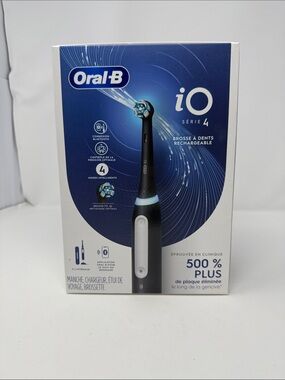NEW Oral-B iO Series 4 Electric Toothbrush - Black/Blue